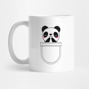 Kawaii panda in pocket Mug